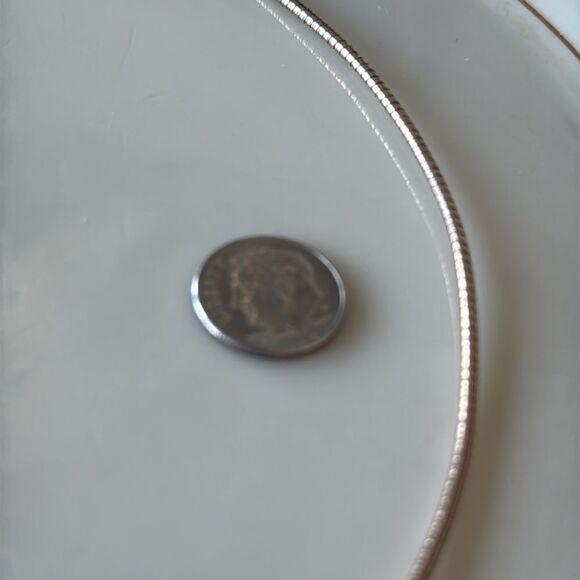 Gold vermeil over SS necklace - Picture 4 of 4